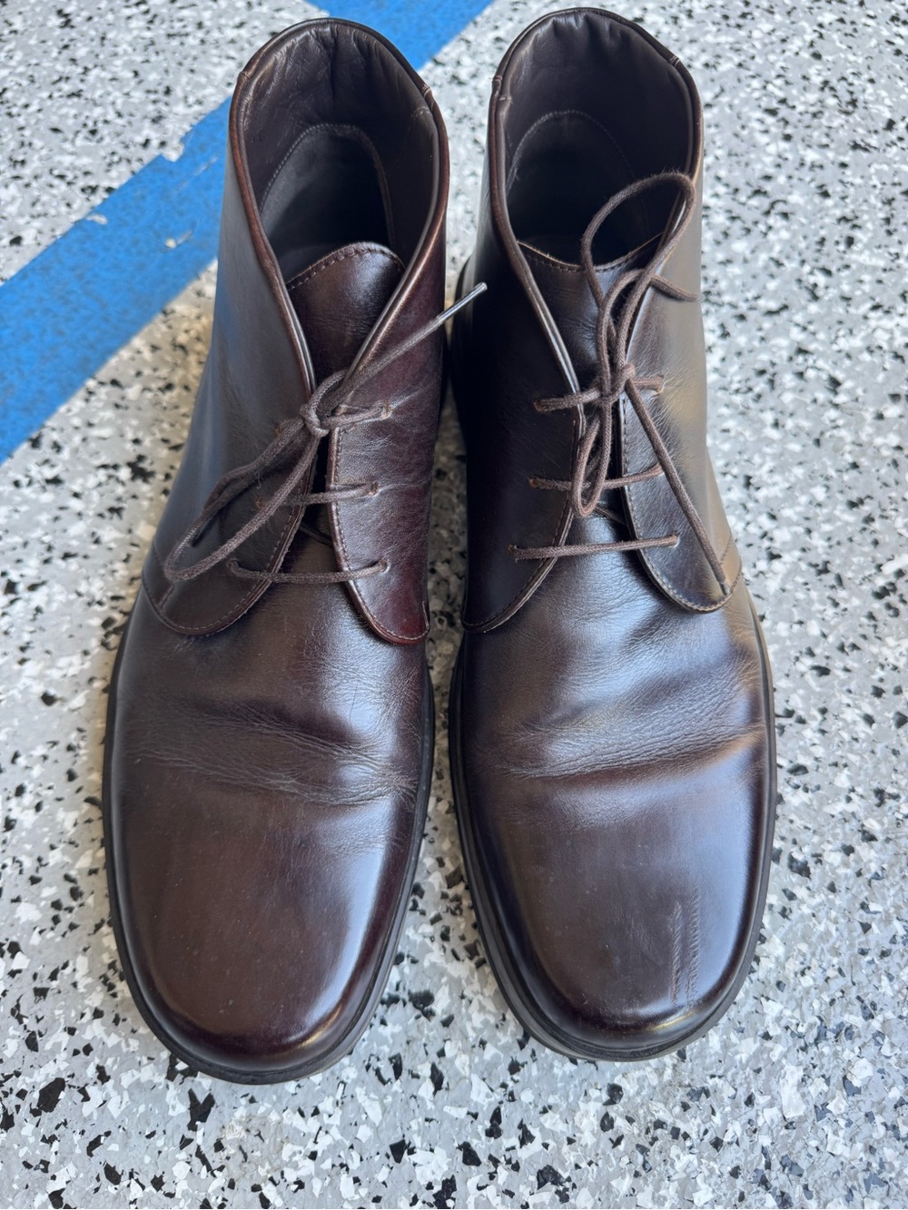Hugo Boss men’s leather dark brown Shoes UK 10.5 (US 11.5) pre owned